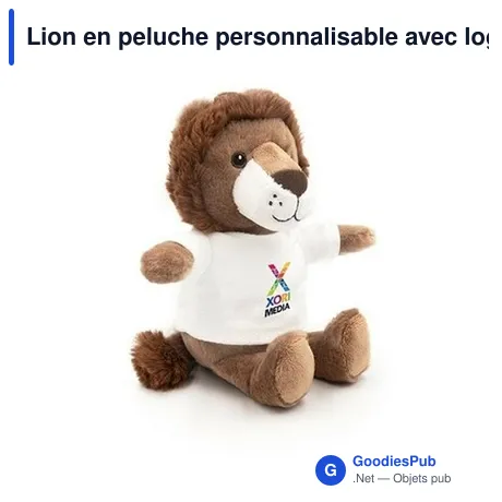 Lion en peluche personnalisable avec logo - Chase