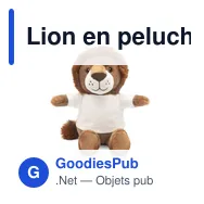 Lion en peluche personnalisable avec logo - Chase - Miniature 3