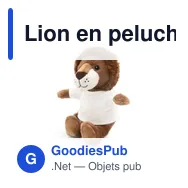 Lion en peluche personnalisable avec logo - Chase - Miniature 5