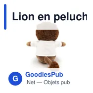 Lion en peluche personnalisable avec logo - Chase - Miniature 6