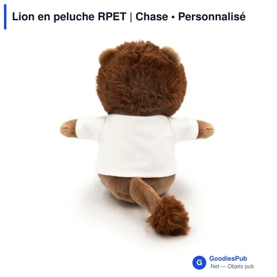 Lion en peluche personnalisable avec logo - Chase - Image 6