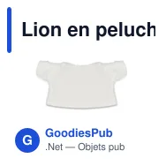 Lion en peluche personnalisable avec logo - Chase - Miniature 7
