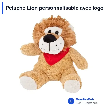 Peluche Lion personnalisable avec logo - Griffin