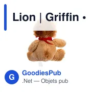 Peluche Lion personnalisable avec logo - Griffin - Miniature 3