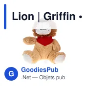 Peluche Lion personnalisable avec logo - Griffin - Miniature 4