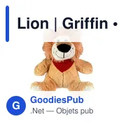 Peluche Lion personnalisable avec logo - Griffin - Miniature 6