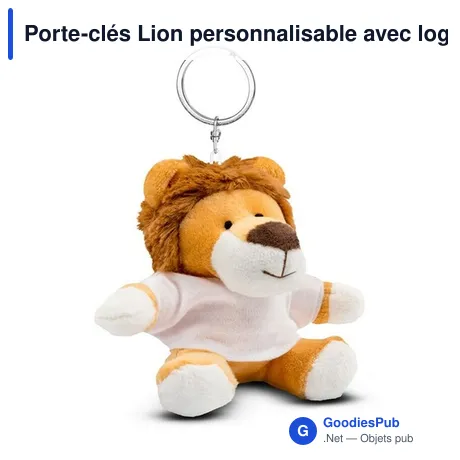 Porte-clés Lion personnalisable avec logo - Rex