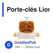 Porte-clés Lion personnalisable avec logo - Rex - Miniature 3