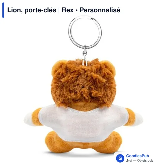 Porte-clés Lion personnalisable avec logo - Rex - Image 3