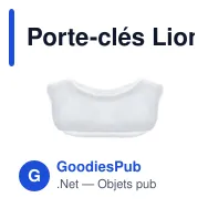 Porte-clés Lion personnalisable avec logo - Rex - Miniature 5