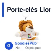 Porte-clés Lion personnalisable avec logo - Rex - Miniature 6