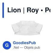 Peluche Lion personnalisable avec T-shirt pour logo - Roy - Miniature 6