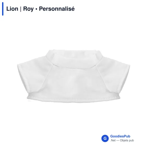 Peluche Lion personnalisable avec T-shirt pour logo - Roy - Image 6