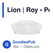 Peluche Lion personnalisable avec T-shirt pour logo - Roy - Miniature 7