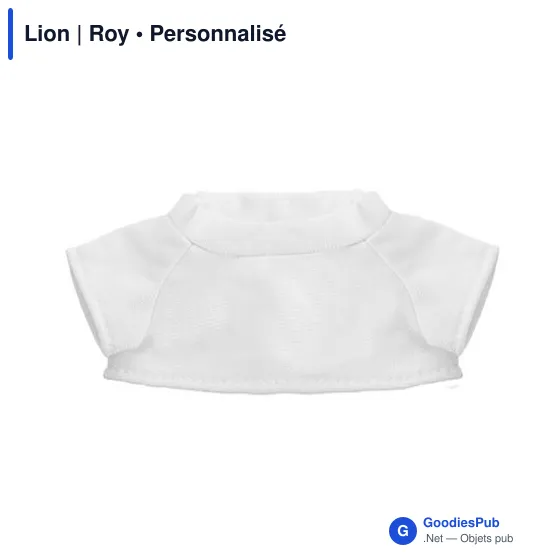 Peluche Lion personnalisable avec T-shirt pour logo - Roy - Image 7