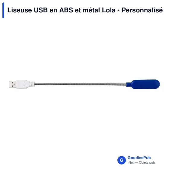 Liseuse USB en ABS et métal Lola - Image 3