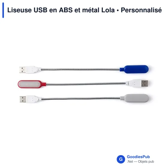 Liseuse USB en ABS et métal Lola - Image 4