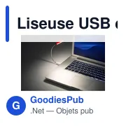 Liseuse USB en ABS et métal Lola - Miniature 5