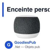 Enceinte personnalisable LISTOO+ avec chargeur sans fil et logo - Miniature 1