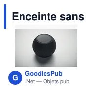 Enceinte sans fil personnalisable LISTOO avec logo - Miniature 3