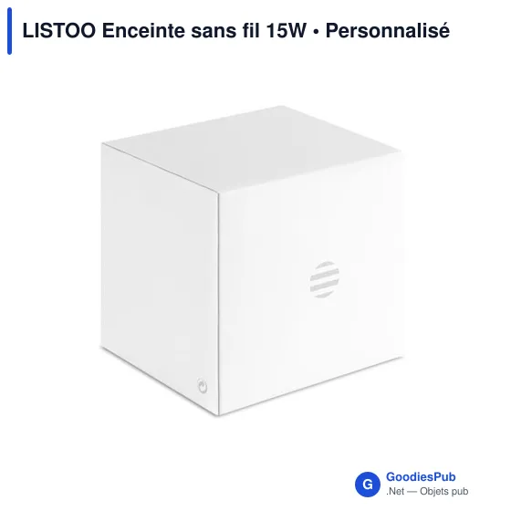 Enceinte sans fil personnalisable LISTOO avec logo - Image 4