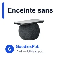 Enceinte sans fil personnalisable LISTOO avec logo - Miniature 5