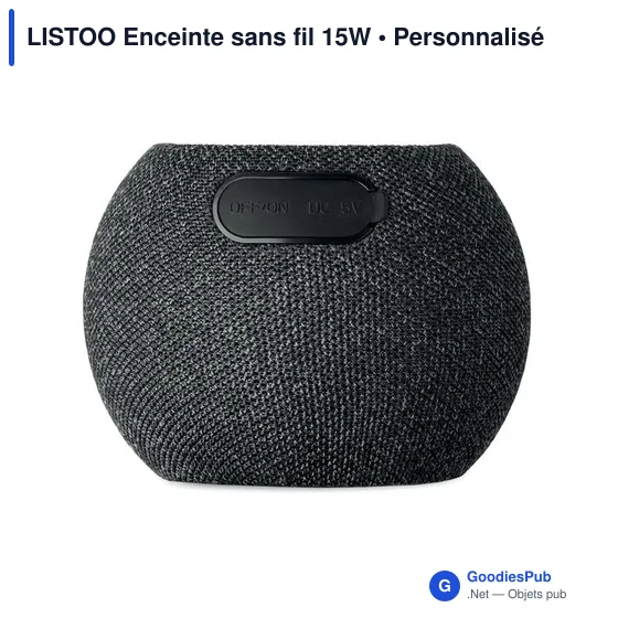 Enceinte sans fil personnalisable LISTOO avec logo - Image 6