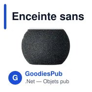 Enceinte sans fil personnalisable LISTOO avec logo - Miniature 7