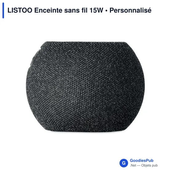 Enceinte sans fil personnalisable LISTOO avec logo - Image 7
