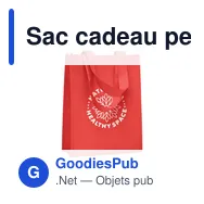 Sac cadeau personnalisable LITAS en RPET avec logo - Miniature 11