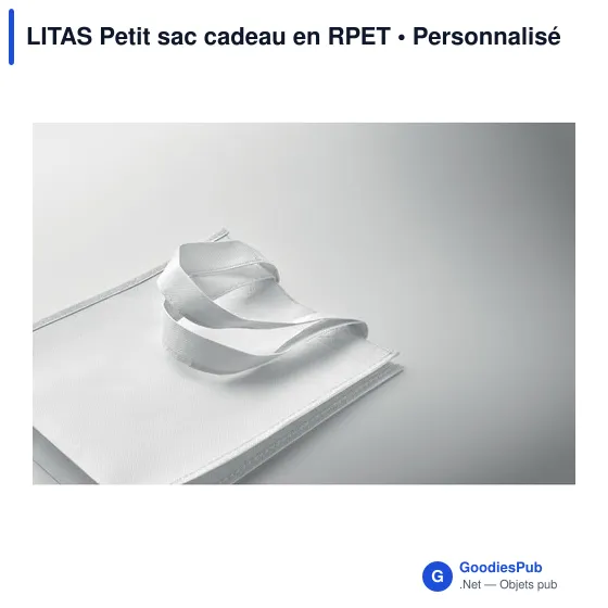 Sac cadeau personnalisable LITAS en RPET avec logo - Image 5
