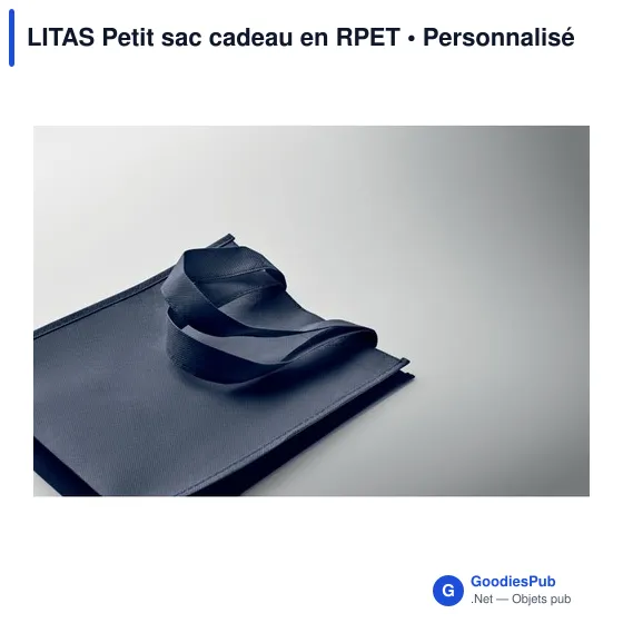 Sac cadeau personnalisable LITAS en RPET avec logo - Image 8