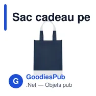 Sac cadeau personnalisable LITAS en RPET avec logo - Miniature 9