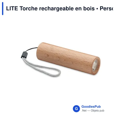 LITE Torche rechargeable en bois