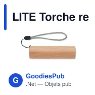 LITE Torche rechargeable en bois - Miniature 4