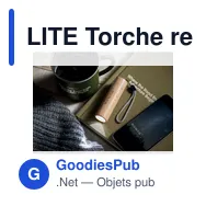 LITE Torche rechargeable en bois - Miniature 5