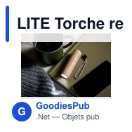 LITE Torche rechargeable en bois - Miniature 6