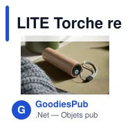 LITE Torche rechargeable en bois - Miniature 10