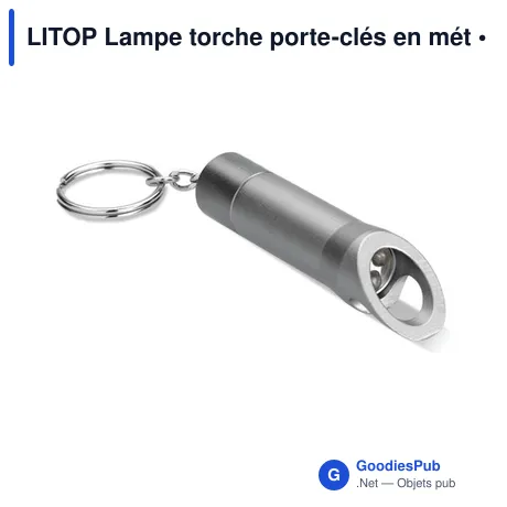 LITOP Lampe torche porte-clés en mét