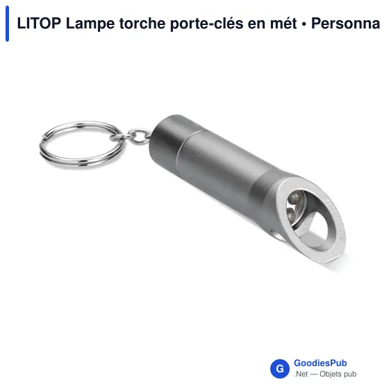 LITOP Lampe torche porte-clés en mét - Image 1