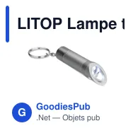 LITOP Lampe torche porte-clés en mét - Miniature 2