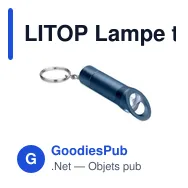 LITOP Lampe torche porte-clés en mét - Miniature 7