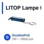 LITOP Lampe torche porte-clés en mét - Miniature 8
