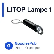 LITOP Lampe torche porte-clés en mét - Miniature 9
