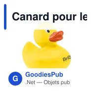 Canard pour le bain personnalisable avec logo - LittleDuck - Miniature 1