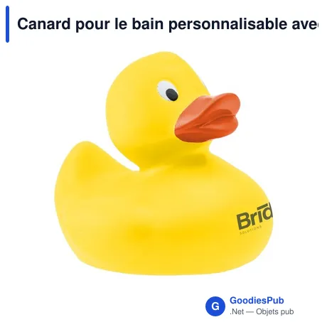 Canard pour le bain personnalisable avec logo - LittleDuck