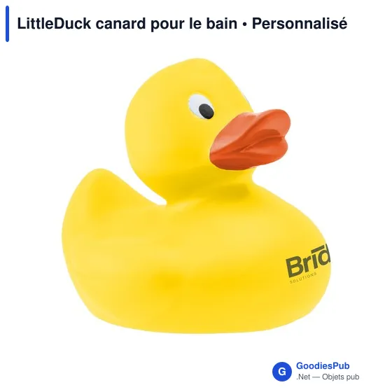 Canard pour le bain personnalisable avec logo - LittleDuck - Image 1