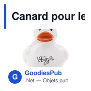 Canard pour le bain personnalisable avec logo - LittleDuck - Miniature 12