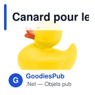 Canard pour le bain personnalisable avec logo - LittleDuck - Miniature 4