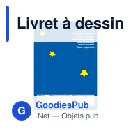 Livret à dessin personnalisable A5 avec logo - Constanze - Miniature 5